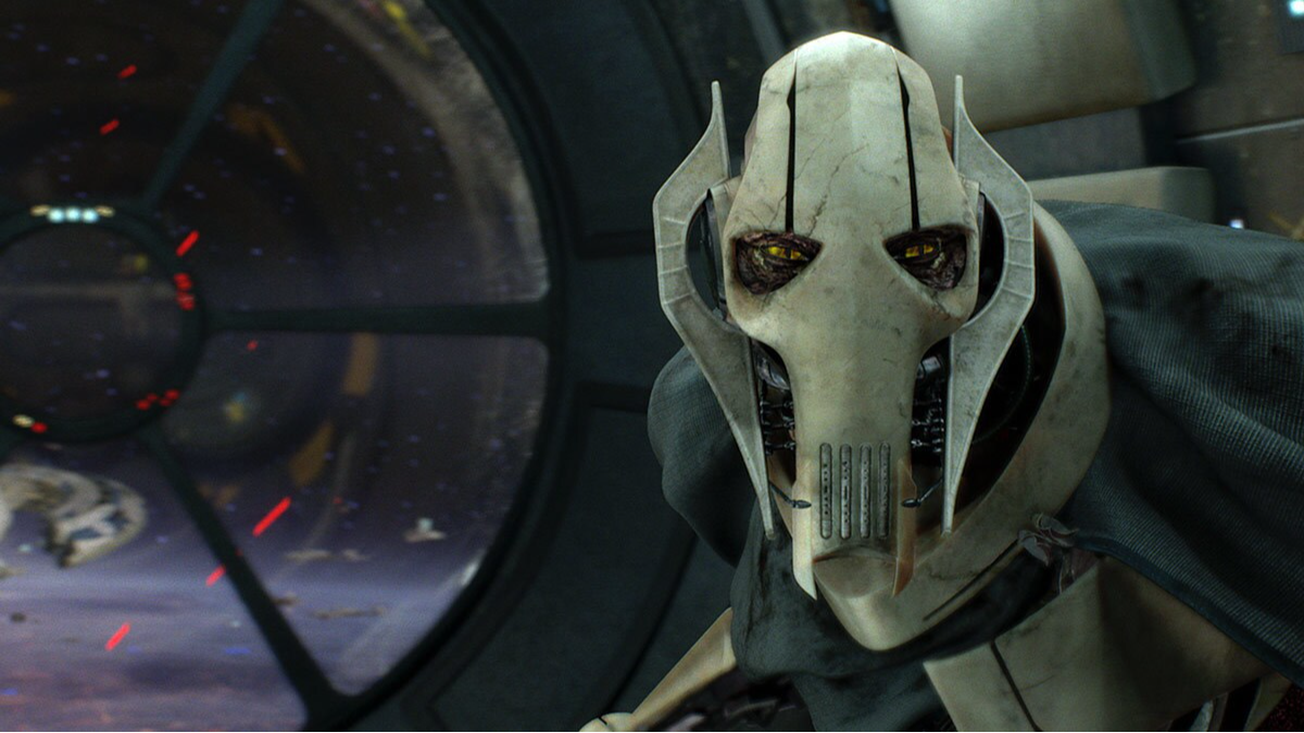 Obi-Wan force punches Grievous