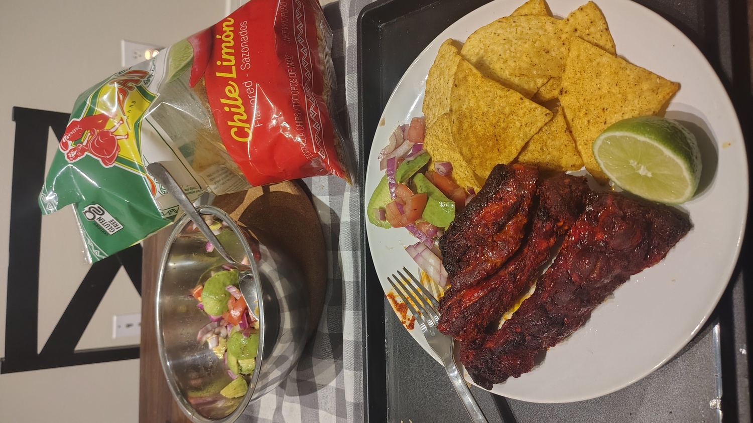 chili lime pork spare ribs