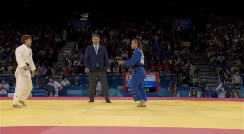 Armbar after Tomoe Nage by Tsunoda Natsumi in the Olympics
