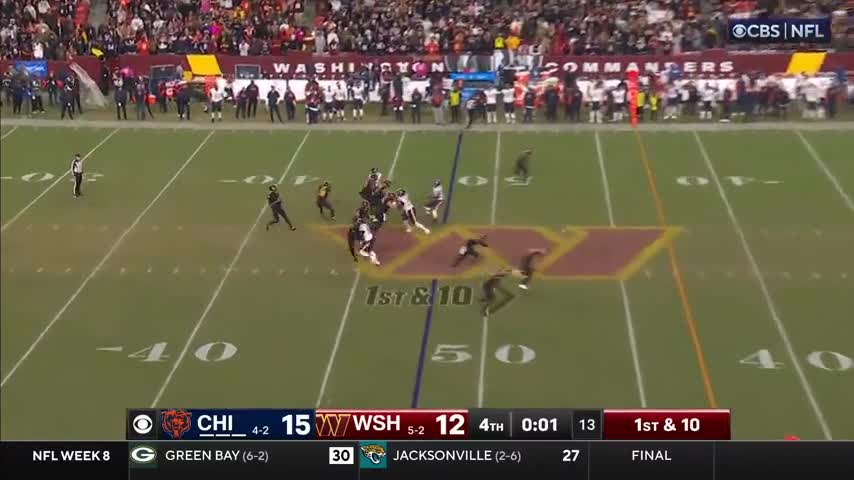 Jayden Daniels throws a last second Hail Mary and Noah Brown catches it to win
