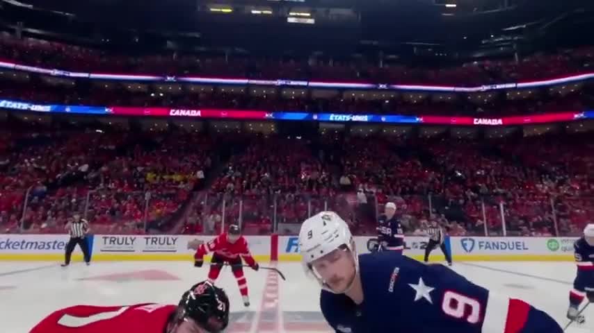 4 Nations: A fight immediately breaks out between Team USA and Team Canada
